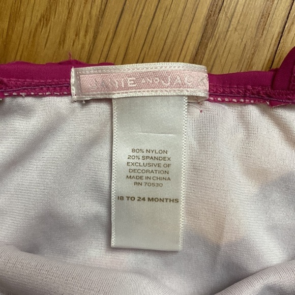 NWOT Janie and Jack Swimsuit Magenta Butterflies Size 18-24M - Picture 3 of 8